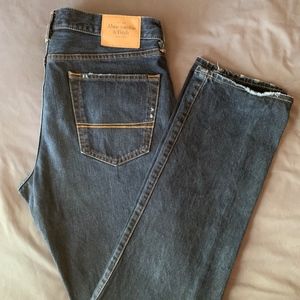 Abercrombie and Fitch Button-Fly Straight Jeans